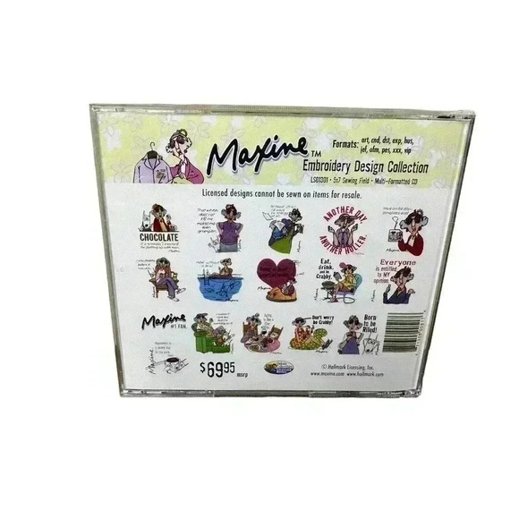 Dakota Collectibles Maxine Embroidery Design Collection 16 Licensed Designs CD - Picture 3 of 4